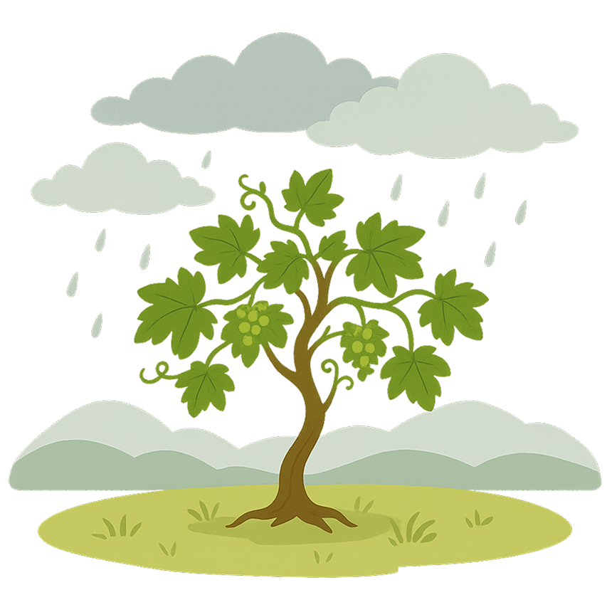 Illustration du climat climat frais et humide
