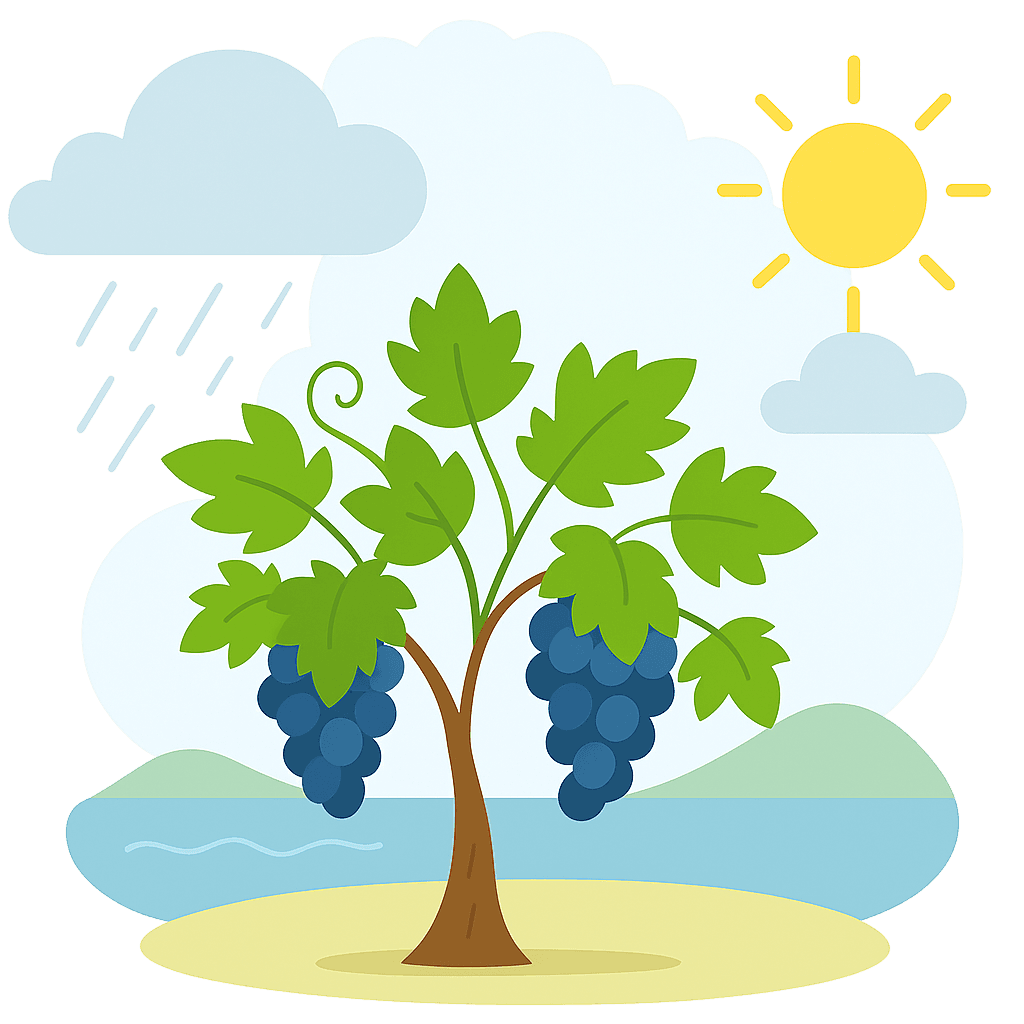 Illustration du climat climat océanique tempéré
