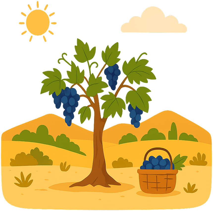 Illustration du climat climat méditerranéen chaud